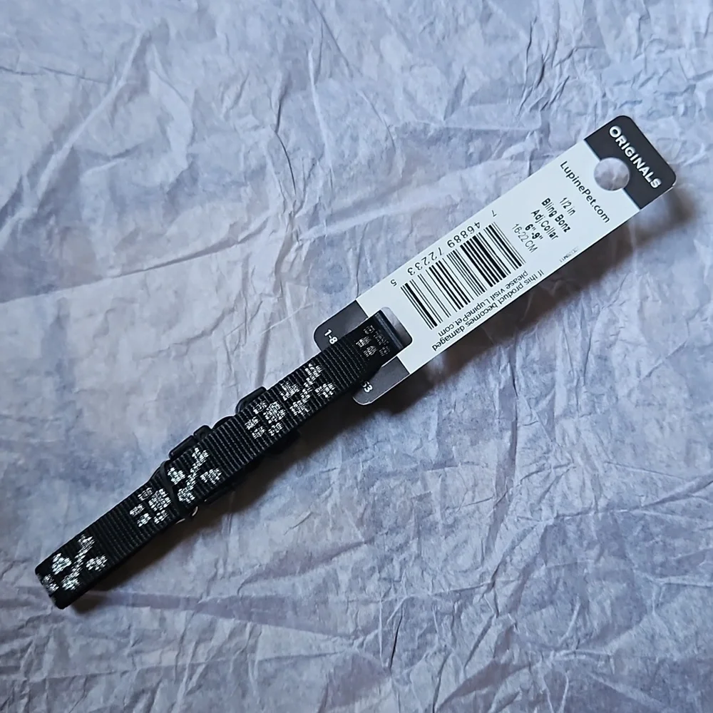 NWT Lupine Dog Collar Bling Bonz ½inch